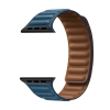 Correa Apple Watch 45mm / 44mm / 42mm Polipiel Cierre Magnético Azul