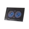 Base De Refrigeración Para Portátil Conceptronic Con 2 Ventiladores - Hasta 17 Pulgadas, Altura Ajustable, USB Extra