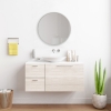 Espejo De Pared Para El Baño Modugno Aluminio Redonda Ø 60 Cm Blanco [en.casa]