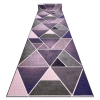 Alfombra De Pasillo Con Refuerzo De Goma Triangulos Violet 80 Cm 80x410 Cm