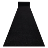 Alfombra De Pasillo Karmel Llanura, Un Color Negro 160 Cm 160x350 Cm