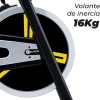 Mellerware - Bicicleta Estatica Ciclo Indoor Loopy! Track | Disco Inercia 16kg | Resistencia Regulable | Pulsometro Sillín Y Manillar Ajustable | Spinning Profesional | Lcd