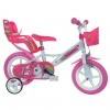 Bicicleta De Niños Unicorn Rosa 12" Dino Bikes