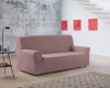Funda De Sofa Bielastica Adaptable Z51, 4 Plazas - 210 - 240 Cm.  Rosa Estoralis
