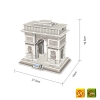 3 Puzzles 3d - Arco De Triunfo/torre De Pisa/torre Tv Berlín - 40/50/40 Pzas