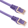 Bematik - Cable De Red Ethernet 25 Cm Lan Sftp Rj45 Cat.8 Morado Ry09000