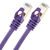 Bematik - Cable De Red Ethernet 25 Cm Lan Sftp Rj45 Cat.8 Morado Ry09000