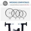Rodillo De Bicicleta Plegable Homcom Acero, 54,5x47,2x39,1 Cm, Negro
