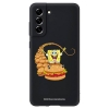 Carcasa Para Samsung Galaxy S21 - S30 Negro Con Un Diseño De Bob Esponja Burgers