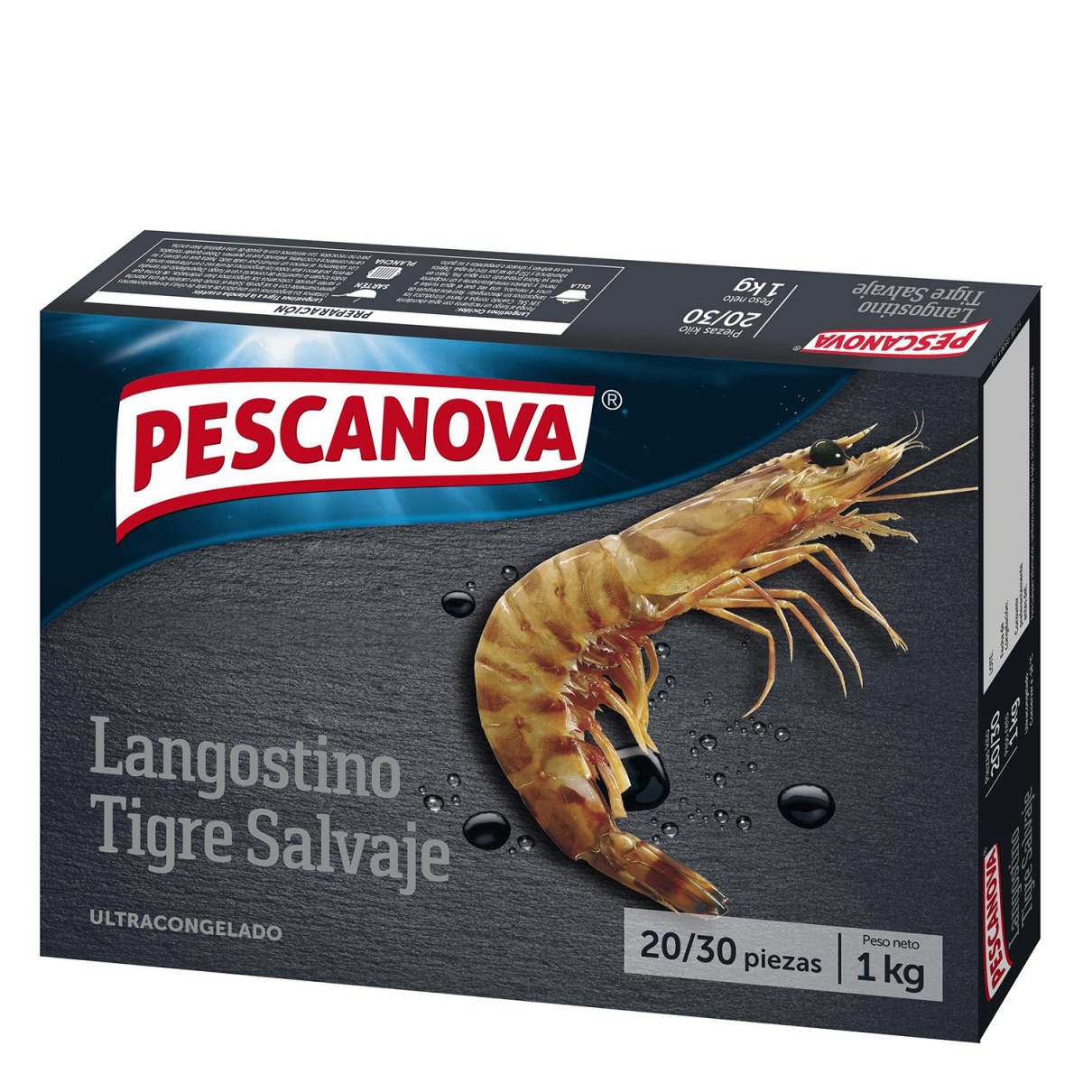Langostino tigre crudo Pescanova