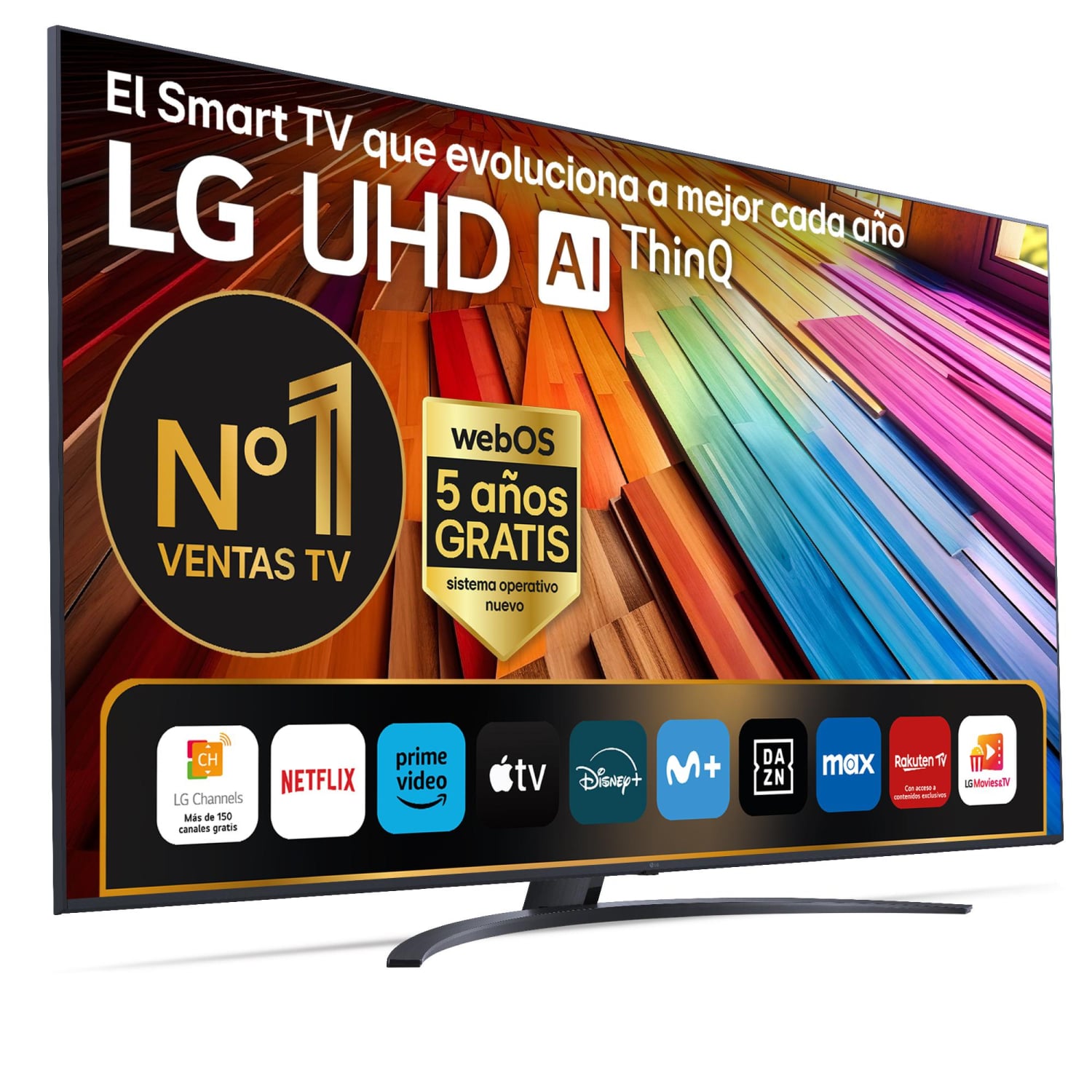 TV LED 75 LG 75UT81006LA, 4K UHD, a5 Gen7, Smart TV, HDR10, Dolby Digital Plus