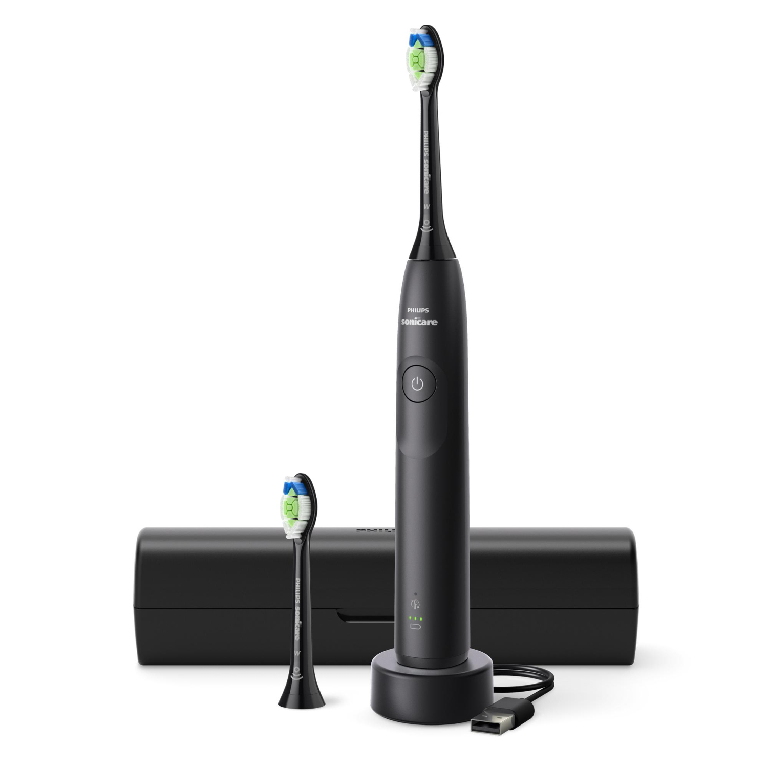 Cepillo de Dientes Philips HX7101/03, 2 Cabezales, Tecnología Sonicare - Negro