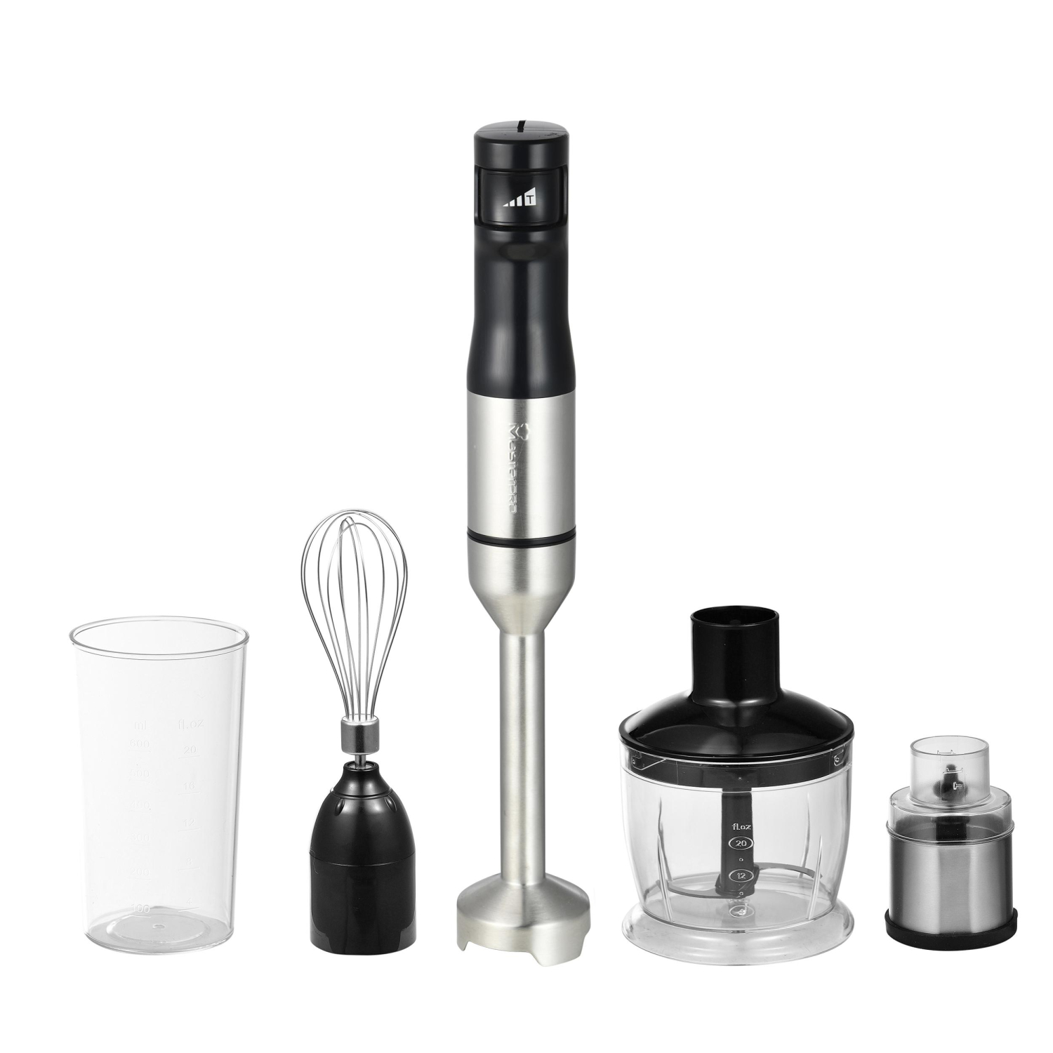 Batidora y Picadora con Vaso y Molinillo de Café MasterPRO BGMP-9516 MAESTRO, 1000 W, 0,6 L