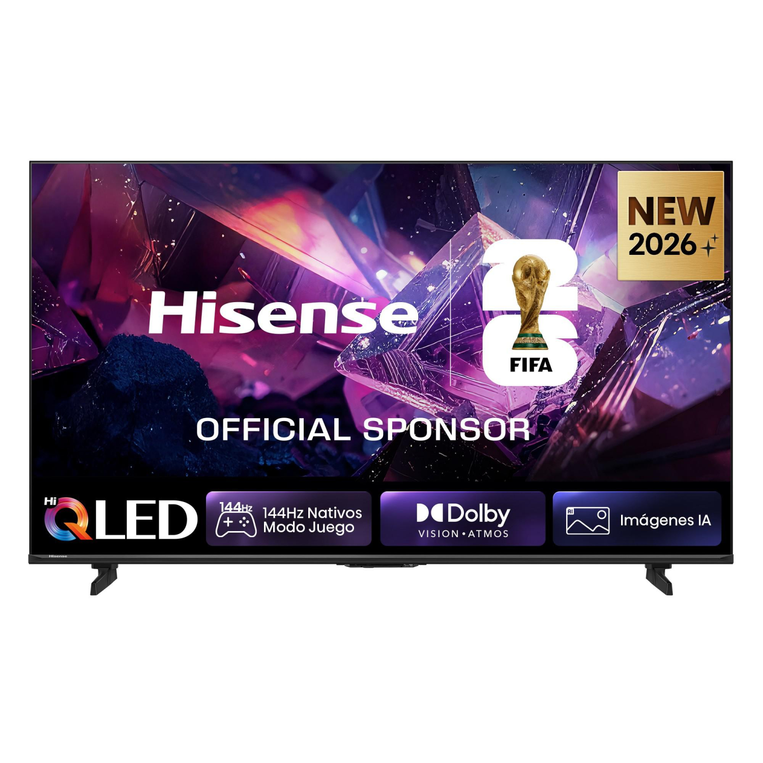 Smart TV QLED 65" (165,1 cm) Hisense 65E7S PRO con IA, 4K UHD, 144 Hz, Dolby vision, Dolby vision IQ, Dolby MS12, DTS X