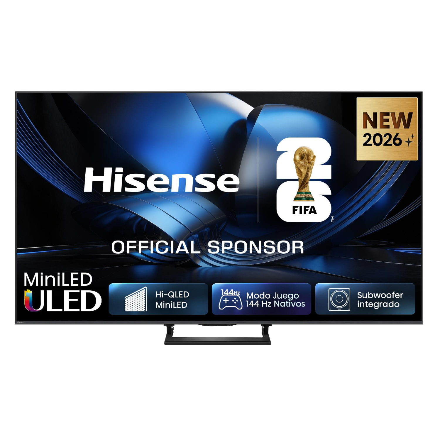 Smart TV MiniLED 55" (139,7 cm) Hisense 55U7SE, 4K UHD, 144 Hz, Dolby Vision, Dolby Vision IQ, HDR+, Dolby MS12, DTS X