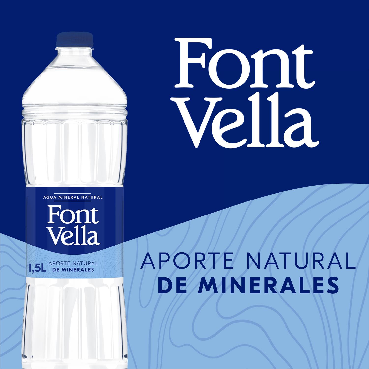 Agua mineral Font Vella 1,5 l.