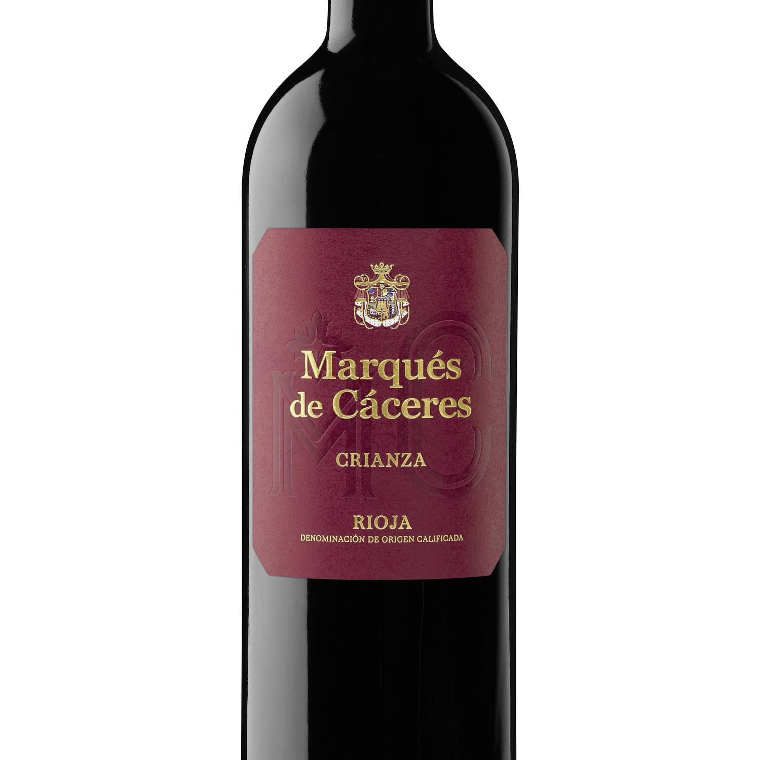 Vino tinto crianza Marqués de Cáceres D.O.Ca. Rioja 75 cl.