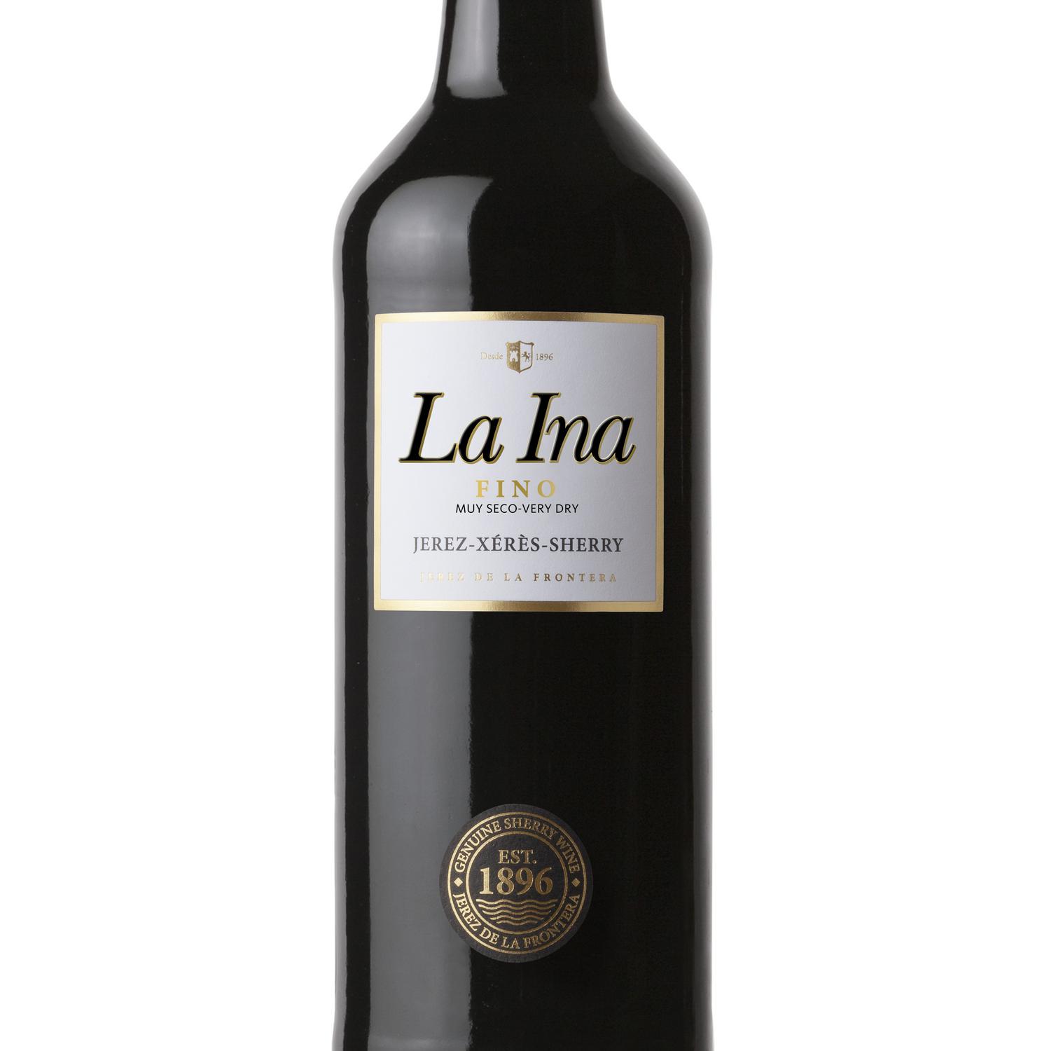Vino fino crianza bajo velo flor palomino fino La Ina D.O. Jerez 75 cl.