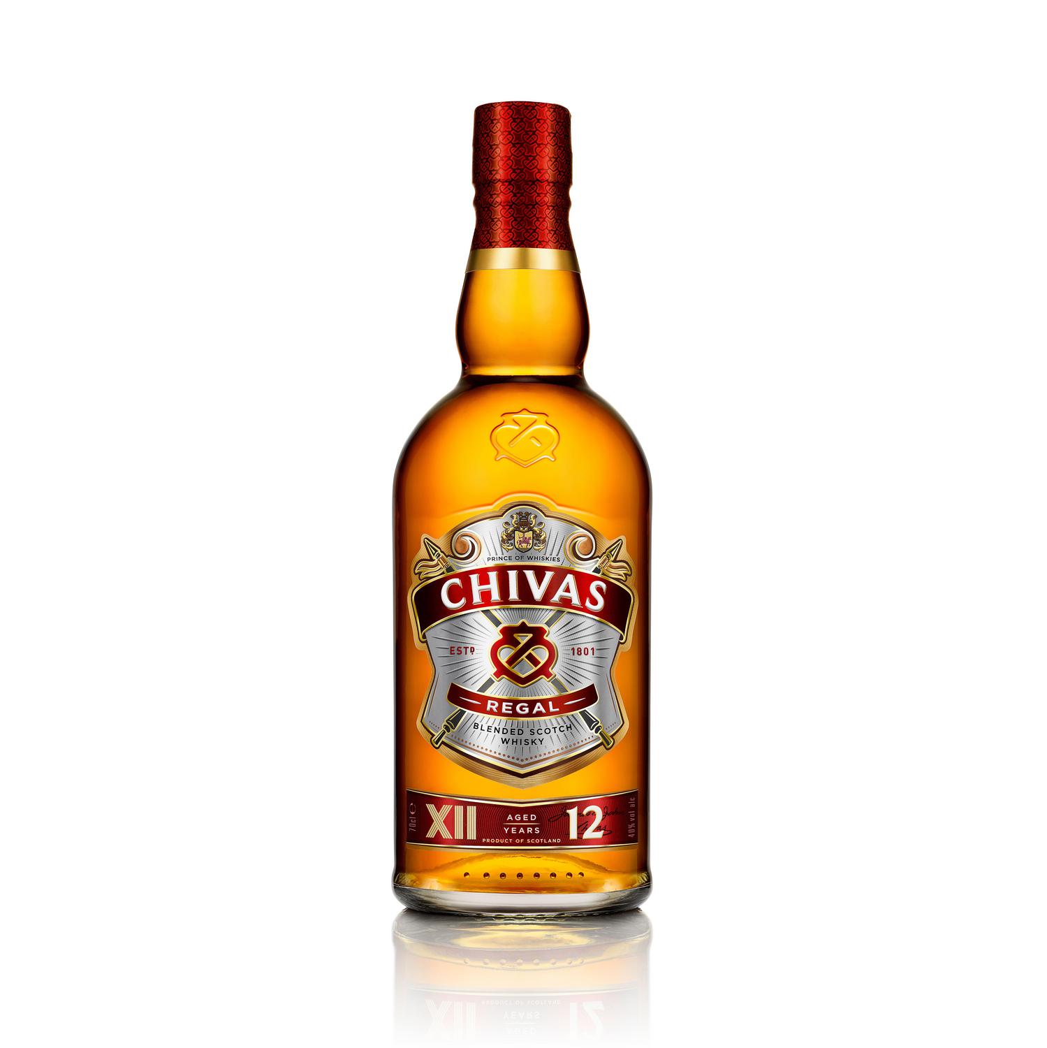 Whisky Chivas Regal escocés 12 años 70 cl.