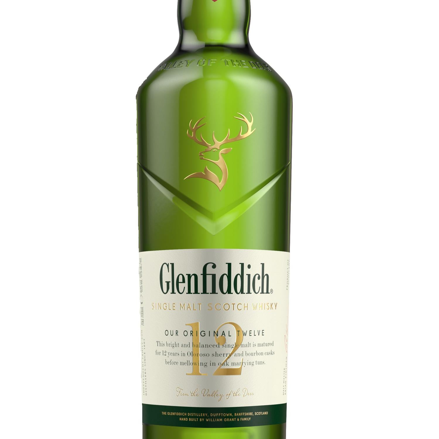 Whisky escocés de malta Glenfiddich 12 años 70 cl.