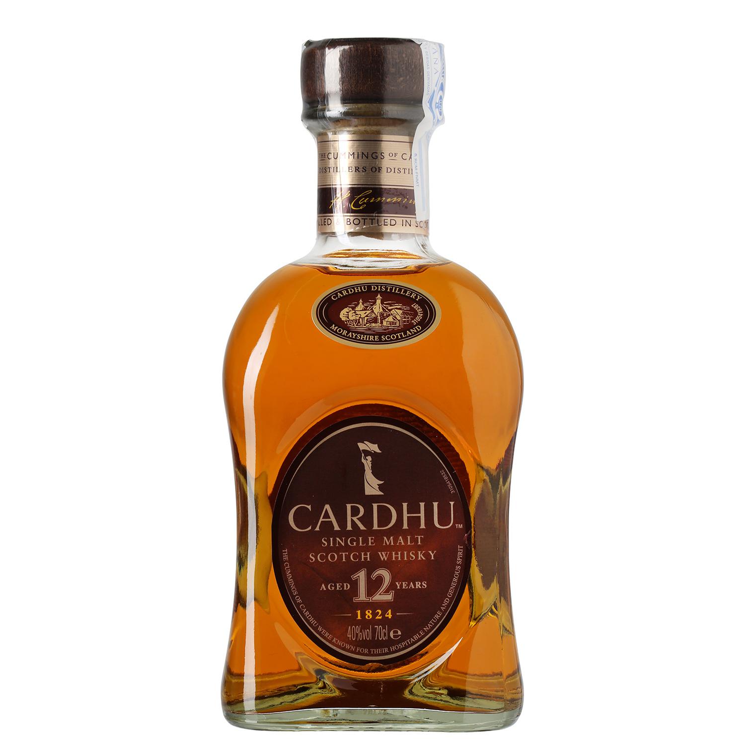 Whisky Cardhu escocés 12 años 70 cl.