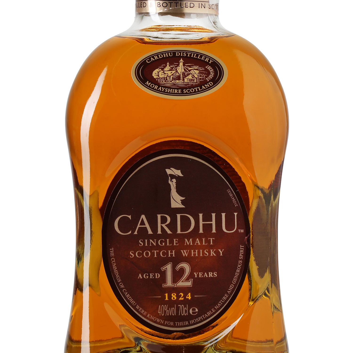 Whisky Cardhu escocés 12 años 70 cl.