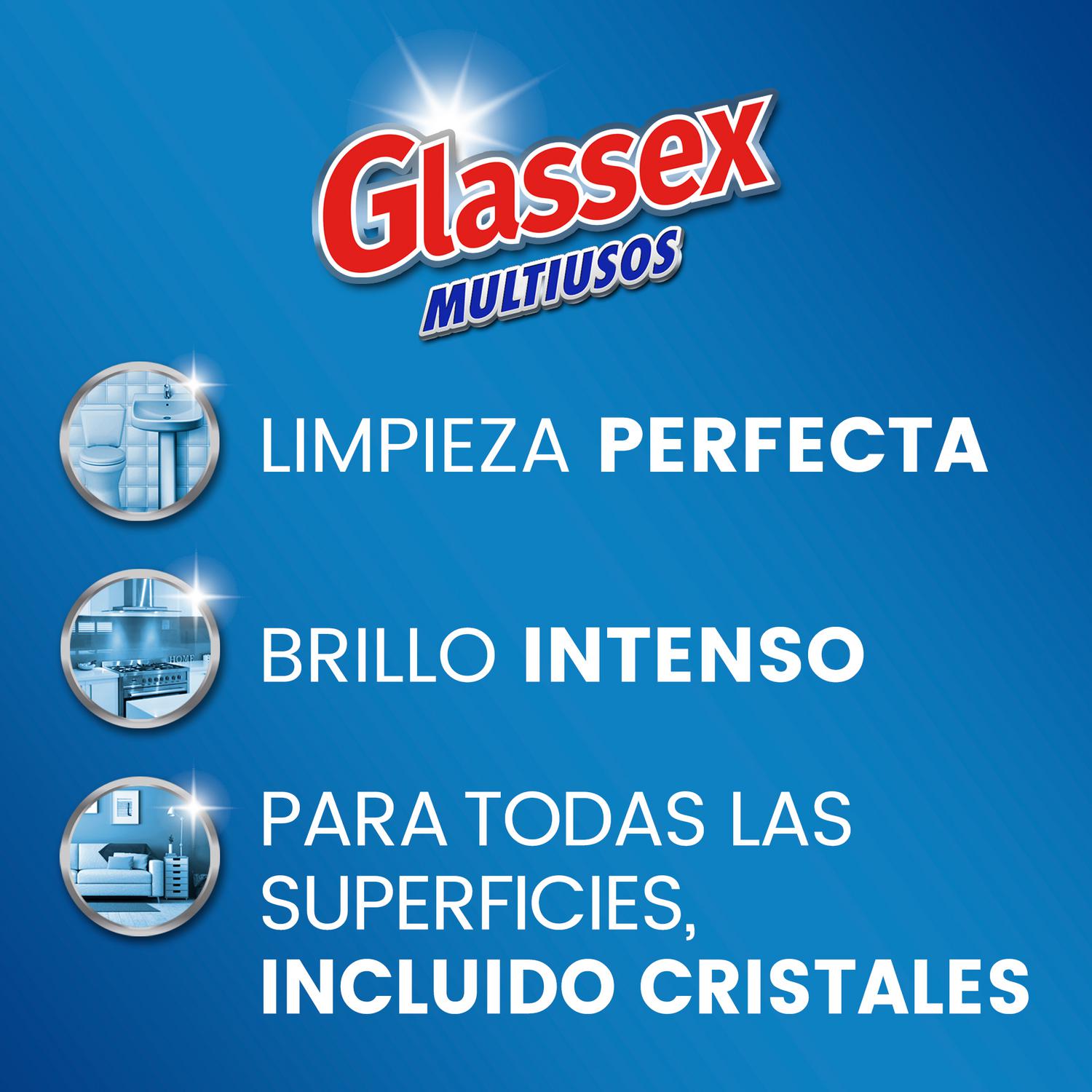 Limpiador multiusos Glassex 750 ml.