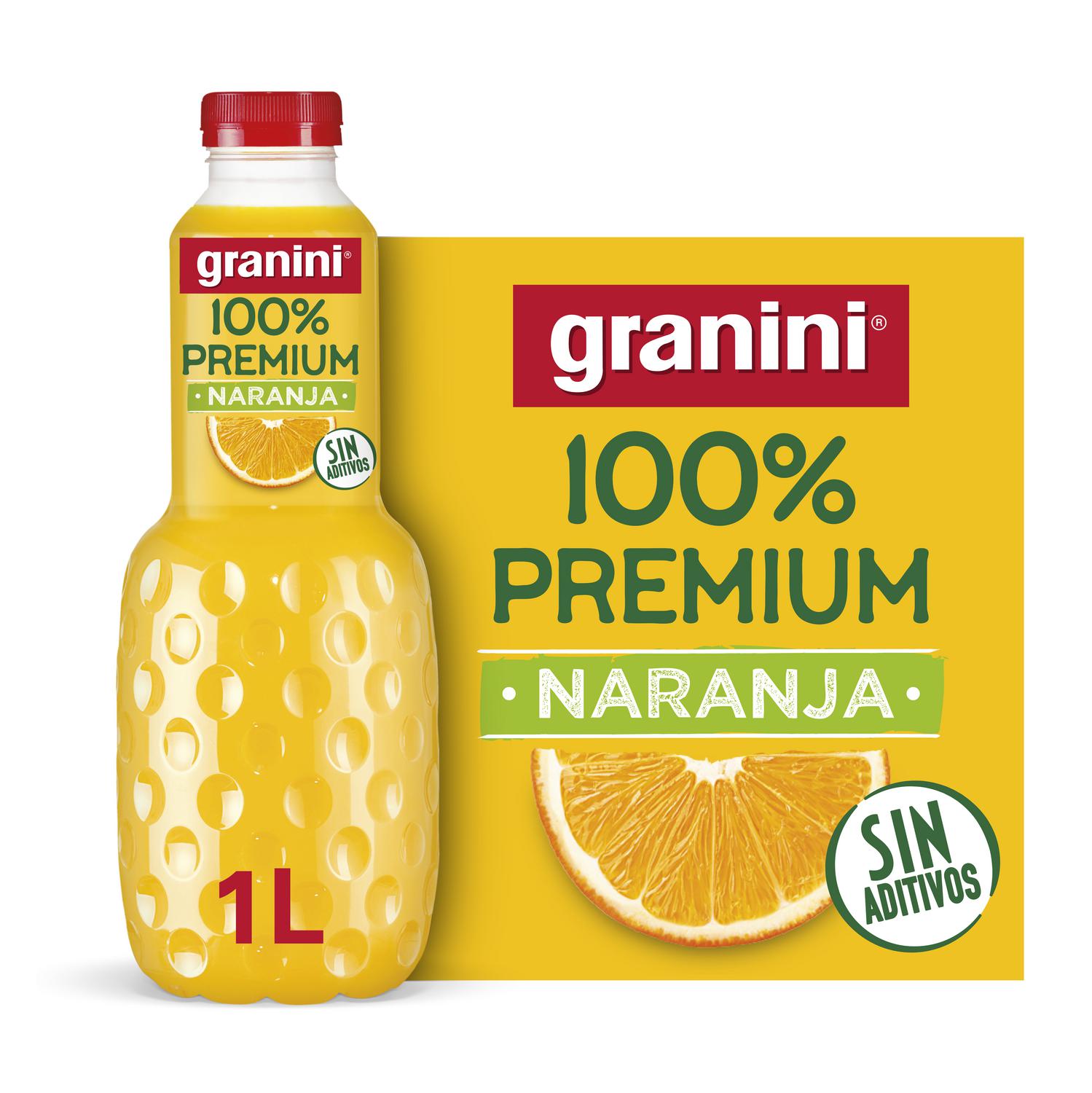 Zumo de naranja 100% Premium Granini botella 1 l.