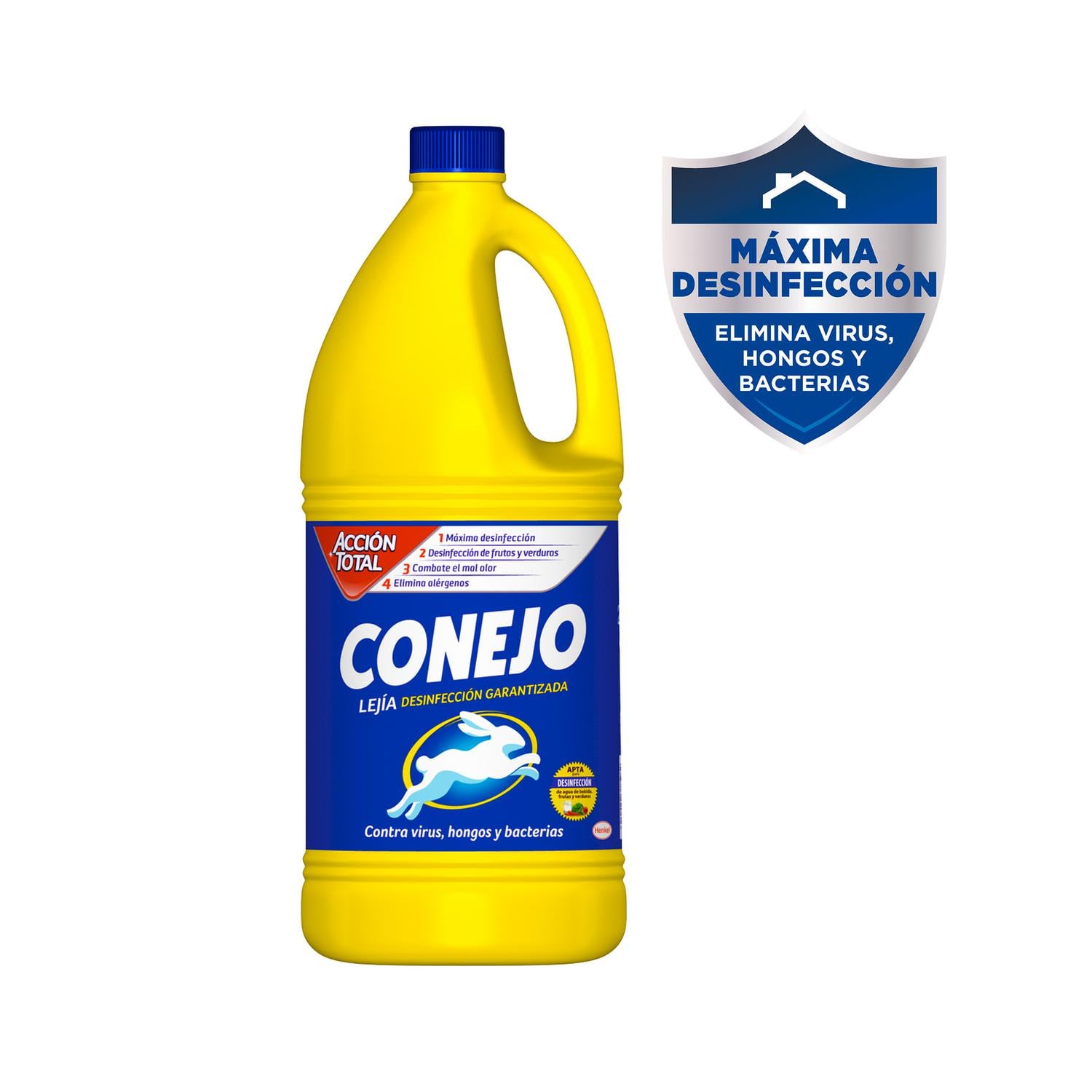 Lejía acción total Conejo 2 l.