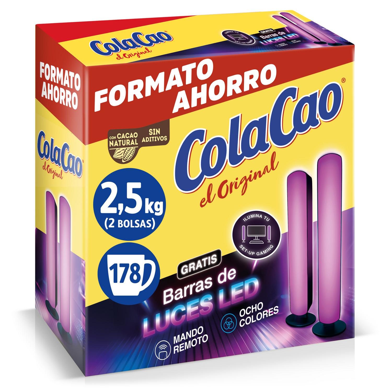 Cacao soluble original Cola Cao 2,5 kg.