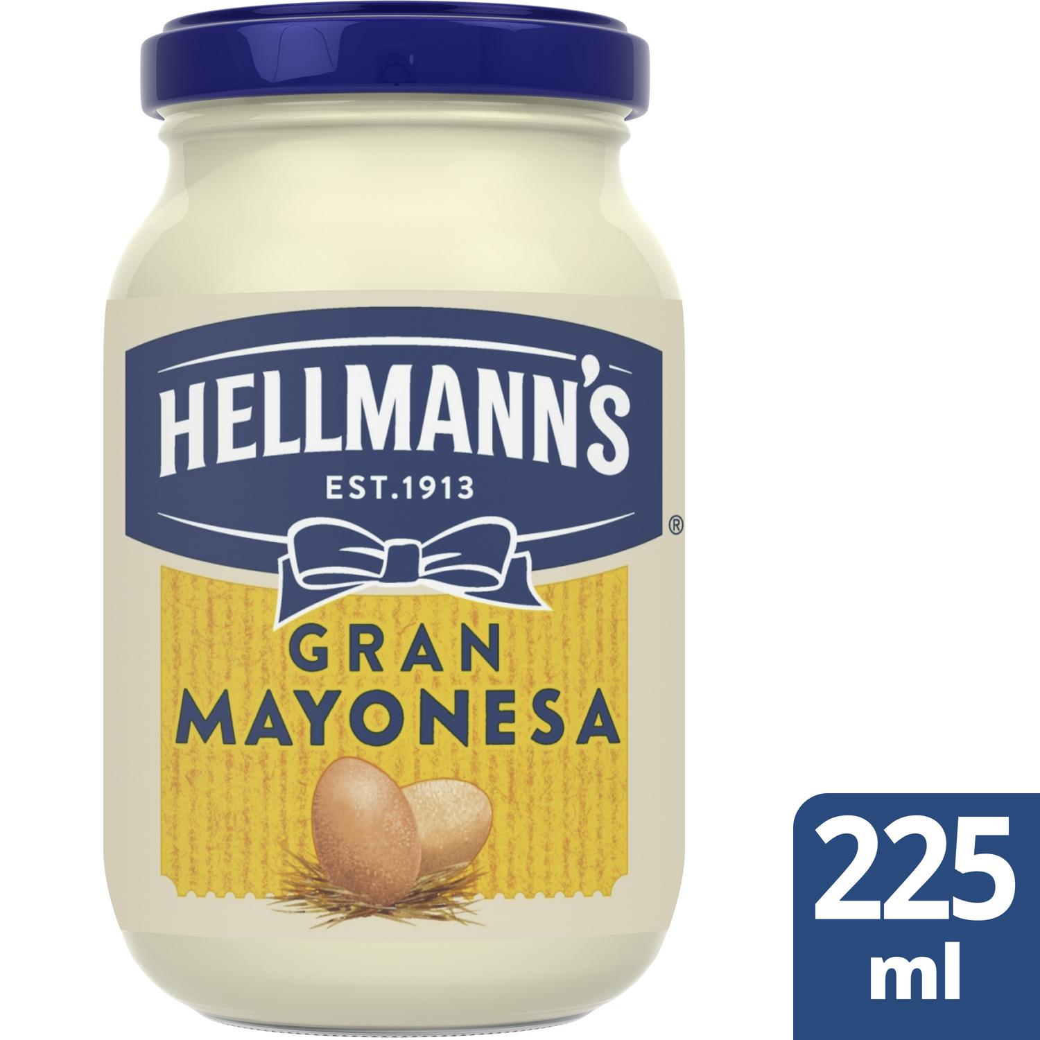 Mayonesa Hellmann's sin gluten tarro 225 ml.