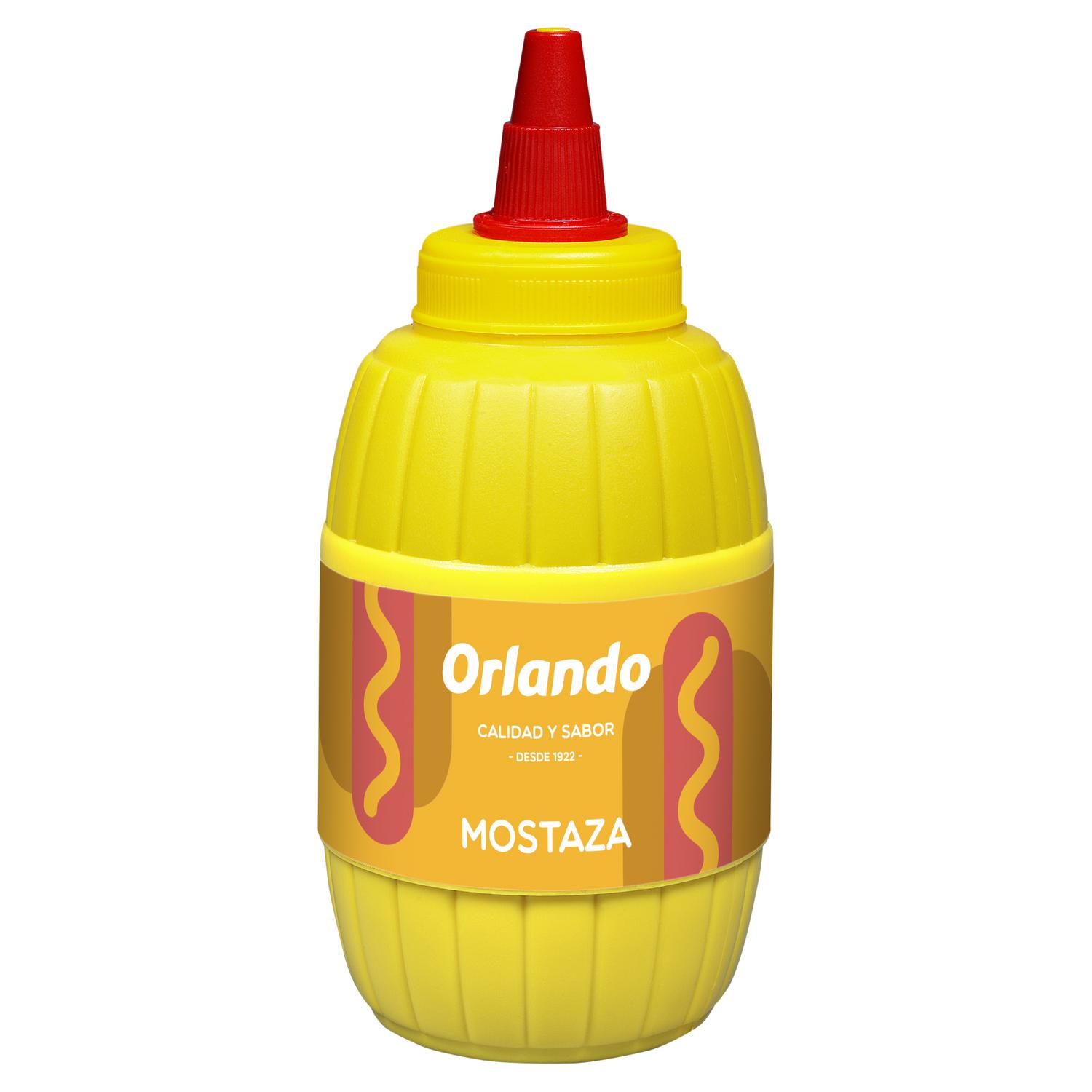 Mostaza Orlando sin gluten envase 290 g.
