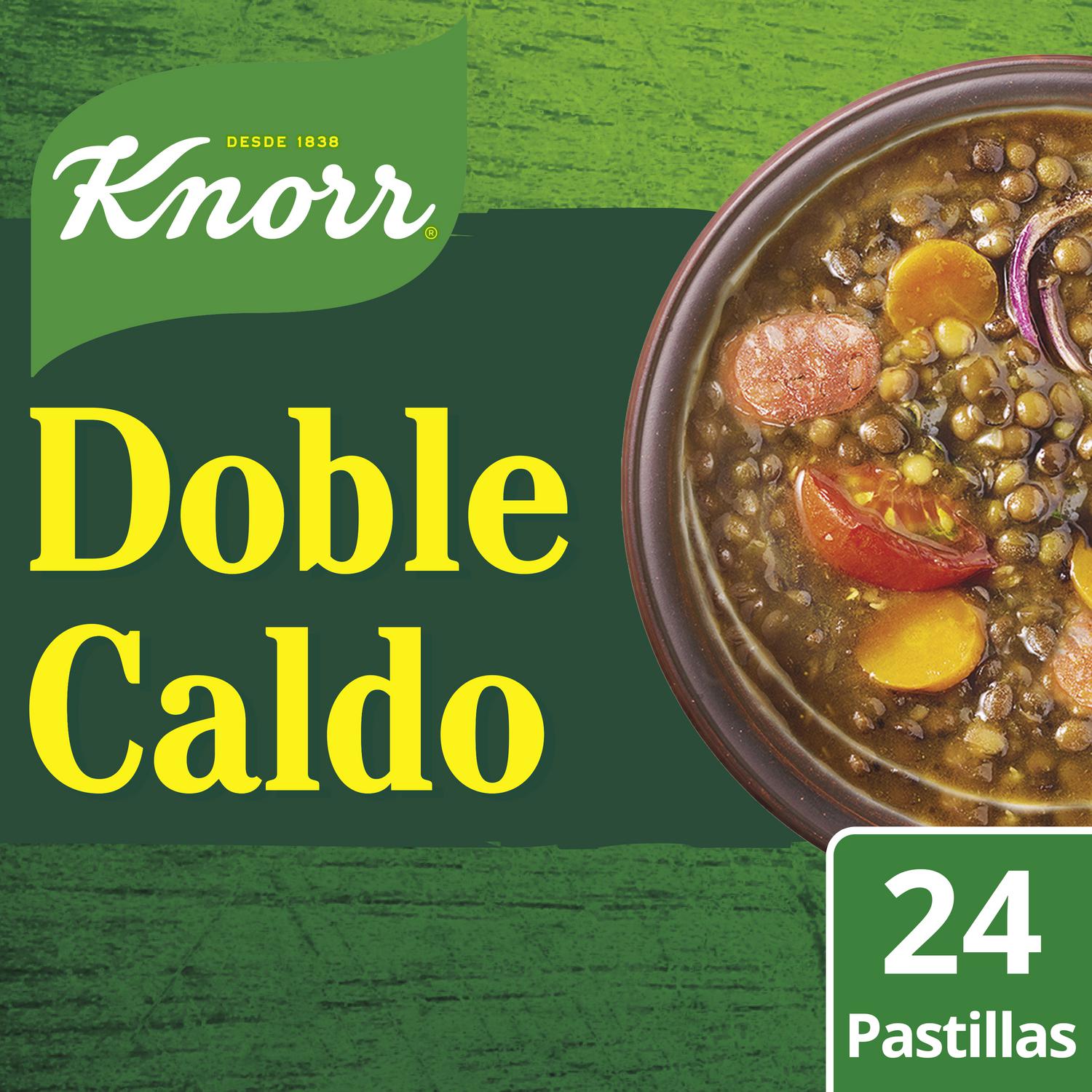 Caldo de carne Knorr sin gluten 24 pastillas