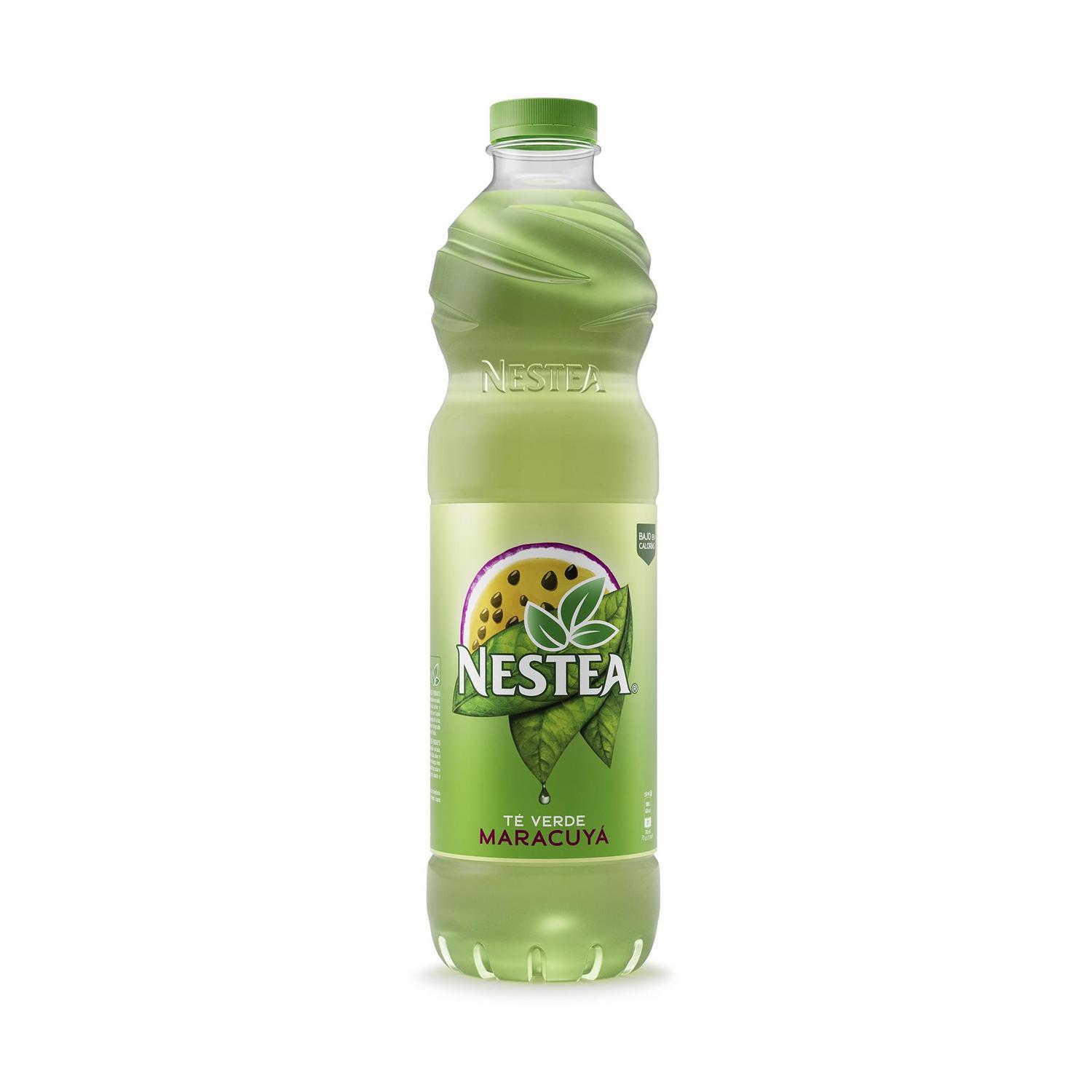 Nestea té verde con maracuyá bajo en calorías botella 1,5 l.