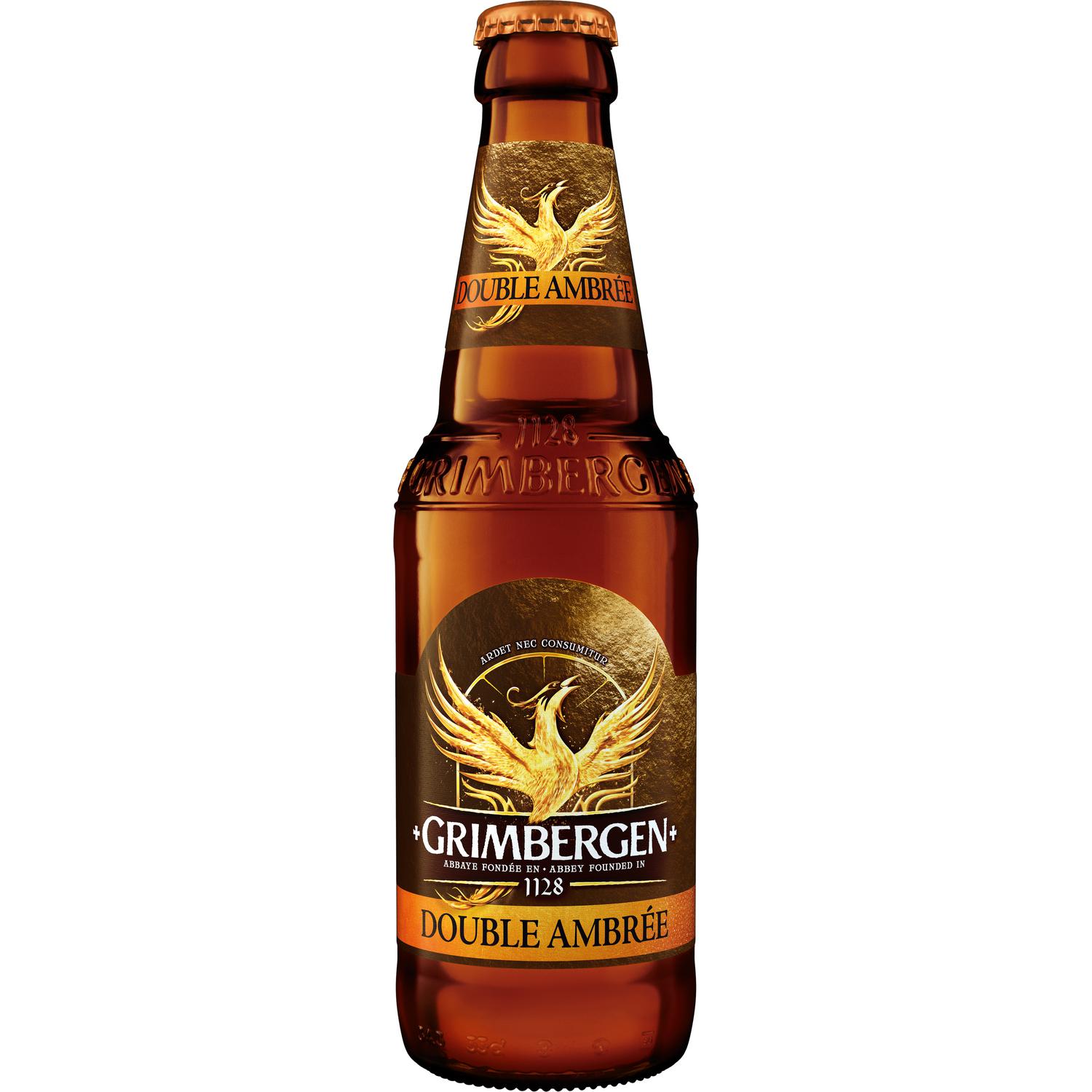 Cerveza Grimbergen doble ambrée botella 33 cl.