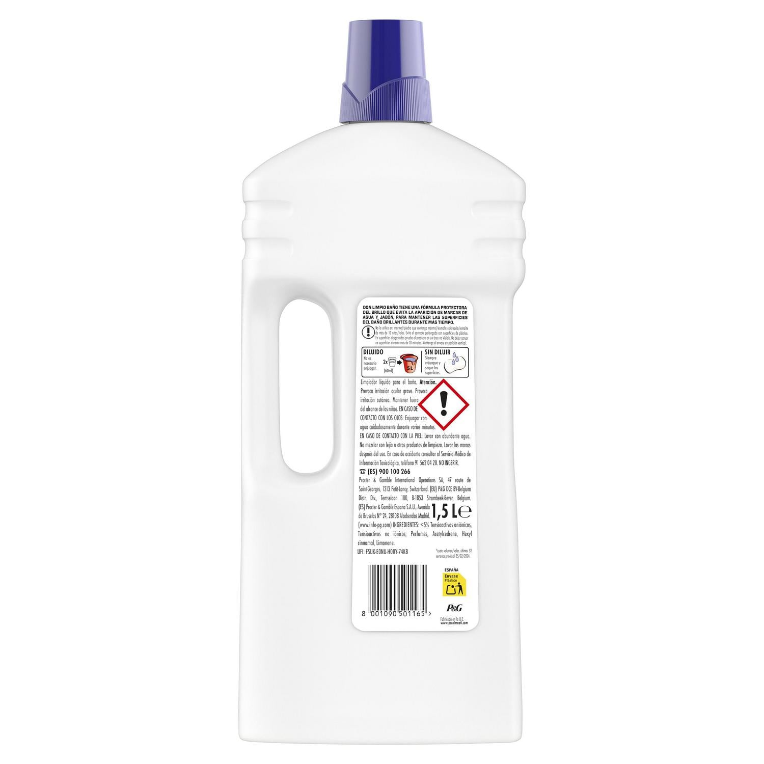 Limpiador de baño Don Limpio 1,5 l.