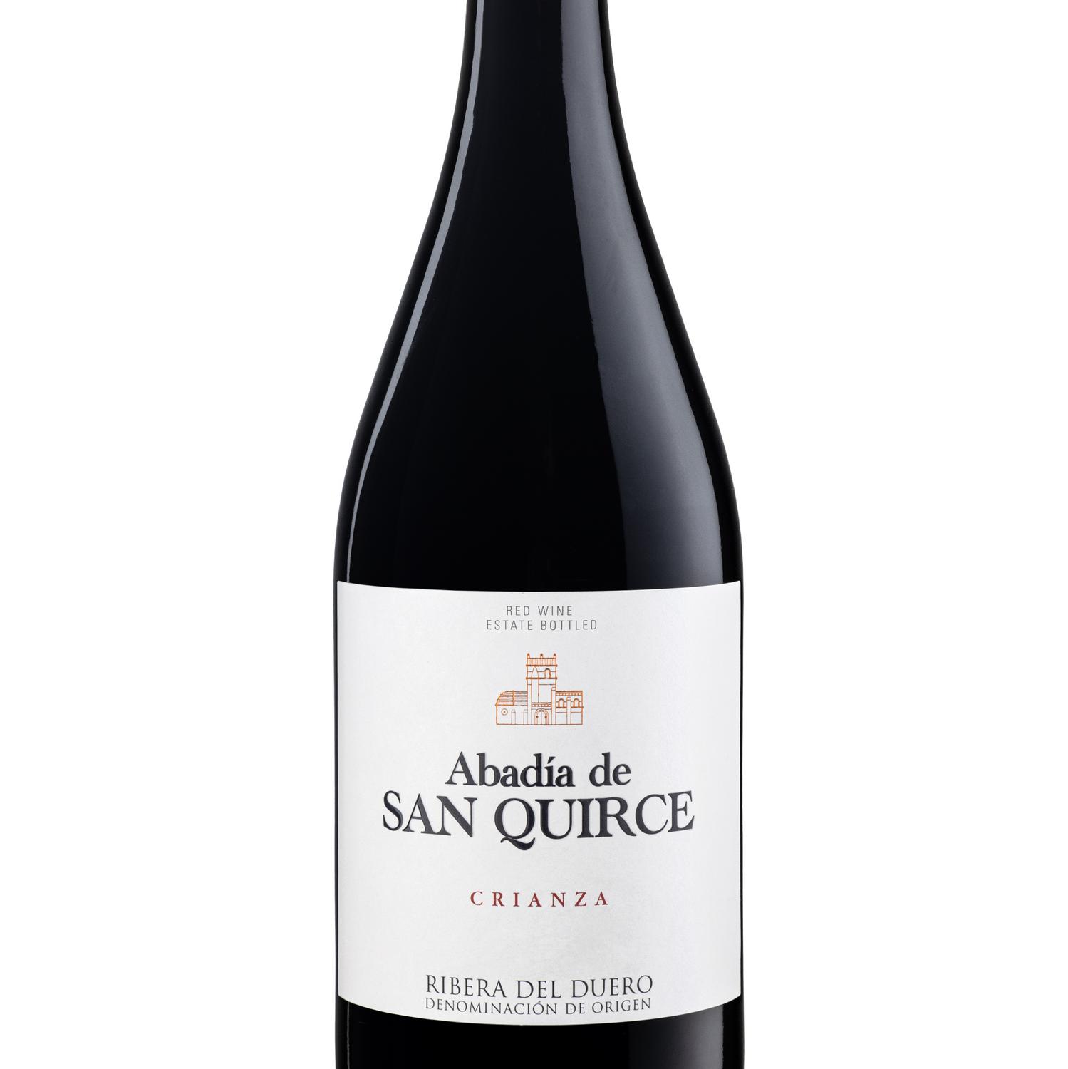 Vino tinto crianza tempranillo tinta fina Abadía de San Quirce  D.O. Ribera del Duero 75 cl.