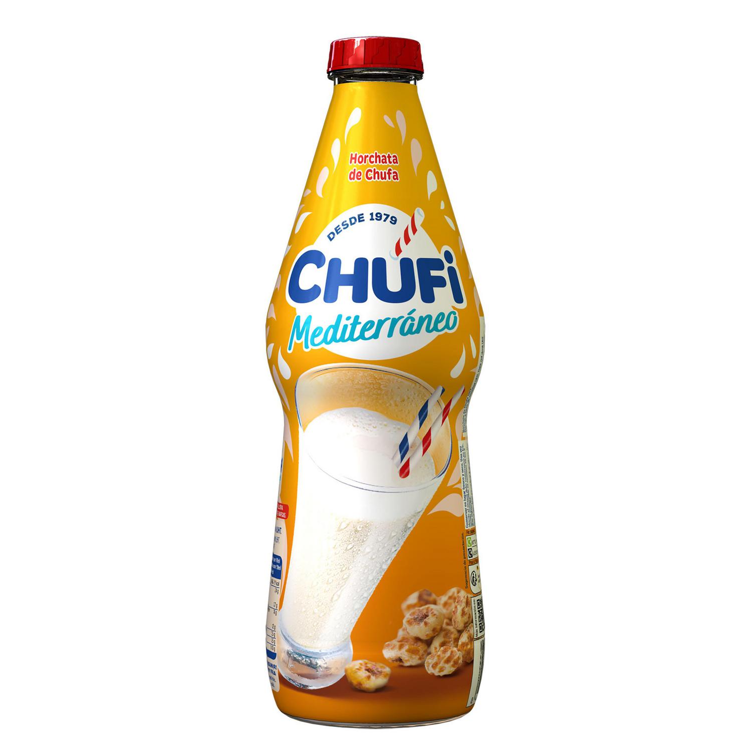 Horchata de chufa Mediterráneo Chufi sin gluten sin lactosa botella 1 l.