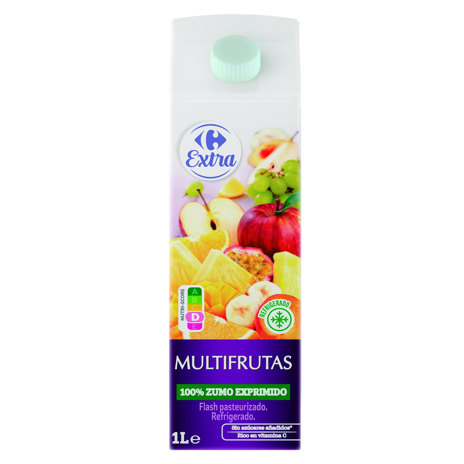 Zumo multifrutas Carrefour exprimido brik 1 l.