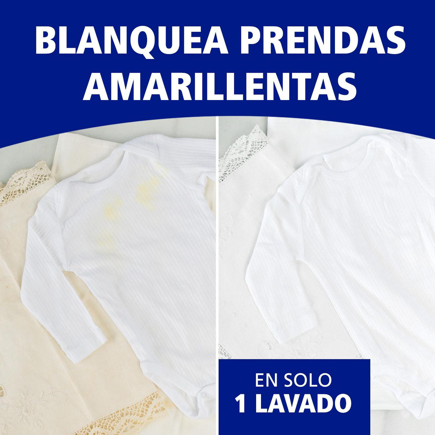Blanqueador ropa en sobres Blanco Nuclear pack de 6 unidades de 20 g.