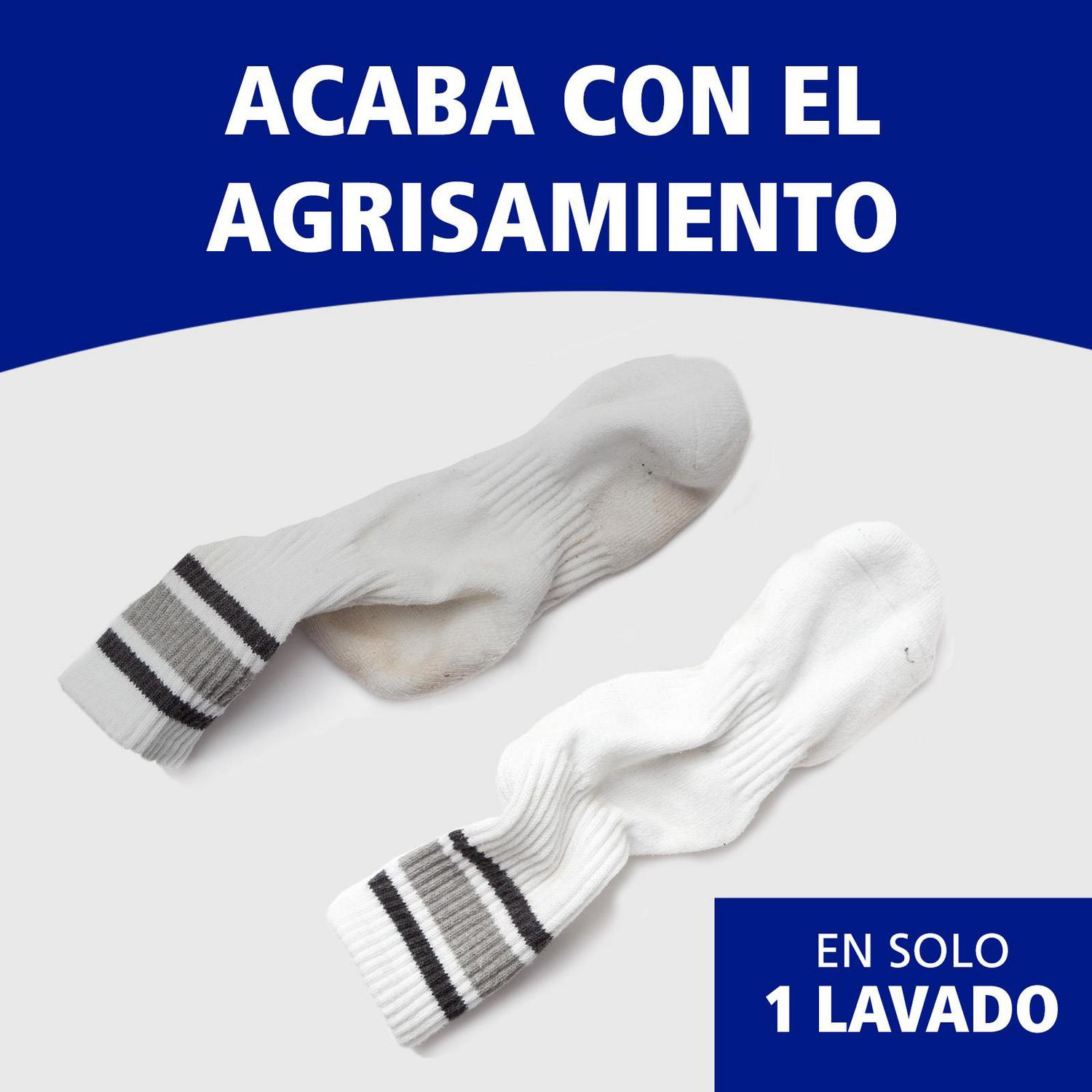 Blanqueador ropa en sobres Blanco Nuclear pack de 6 unidades de 20 g.