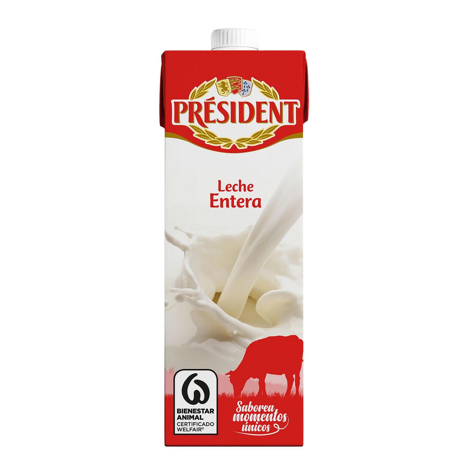 Leche entera Président brik 1 l.