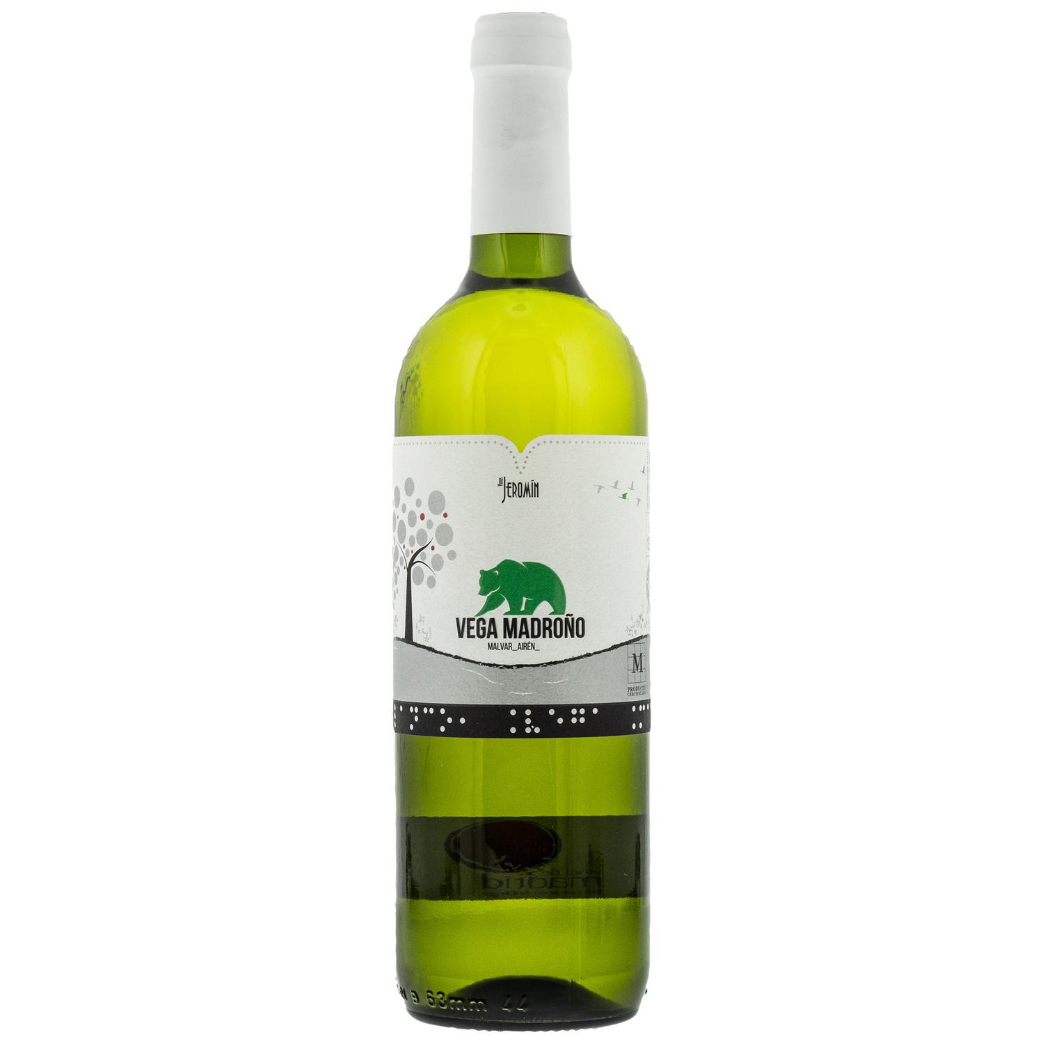 Vino blanco joven Vega Madroño D.O. Madrid 75 cl.