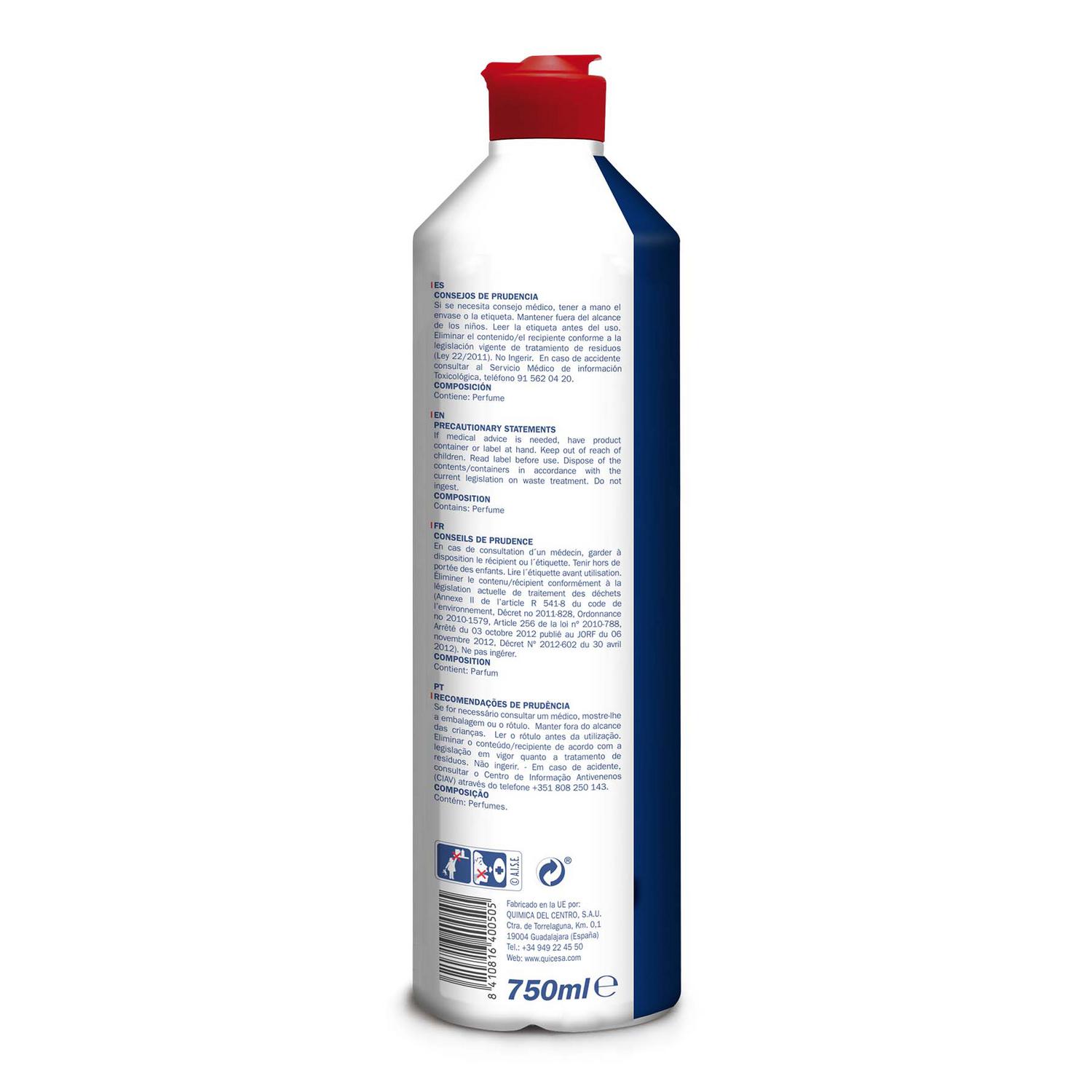 Limpiacristales con brillo protector Luminia 750 ml.