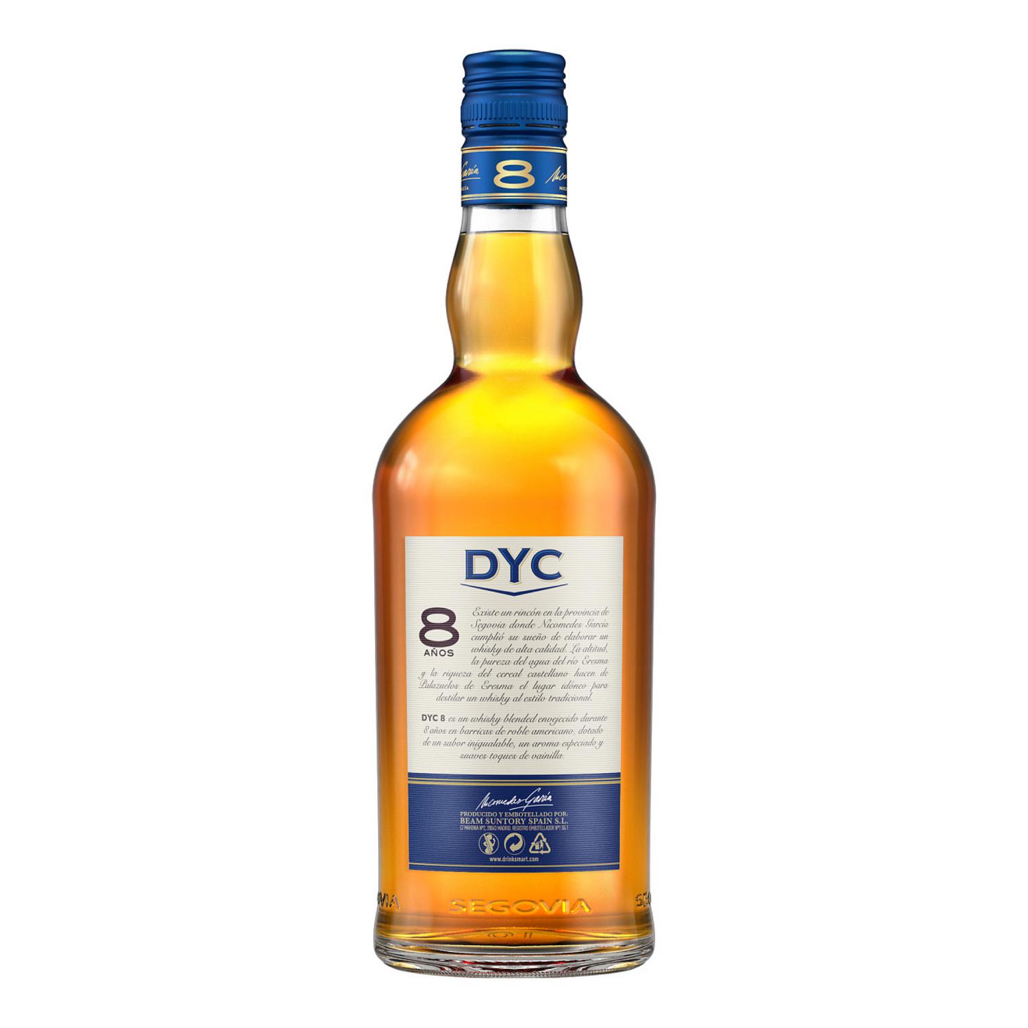 Whisky Dyc 8 años 70 cl.