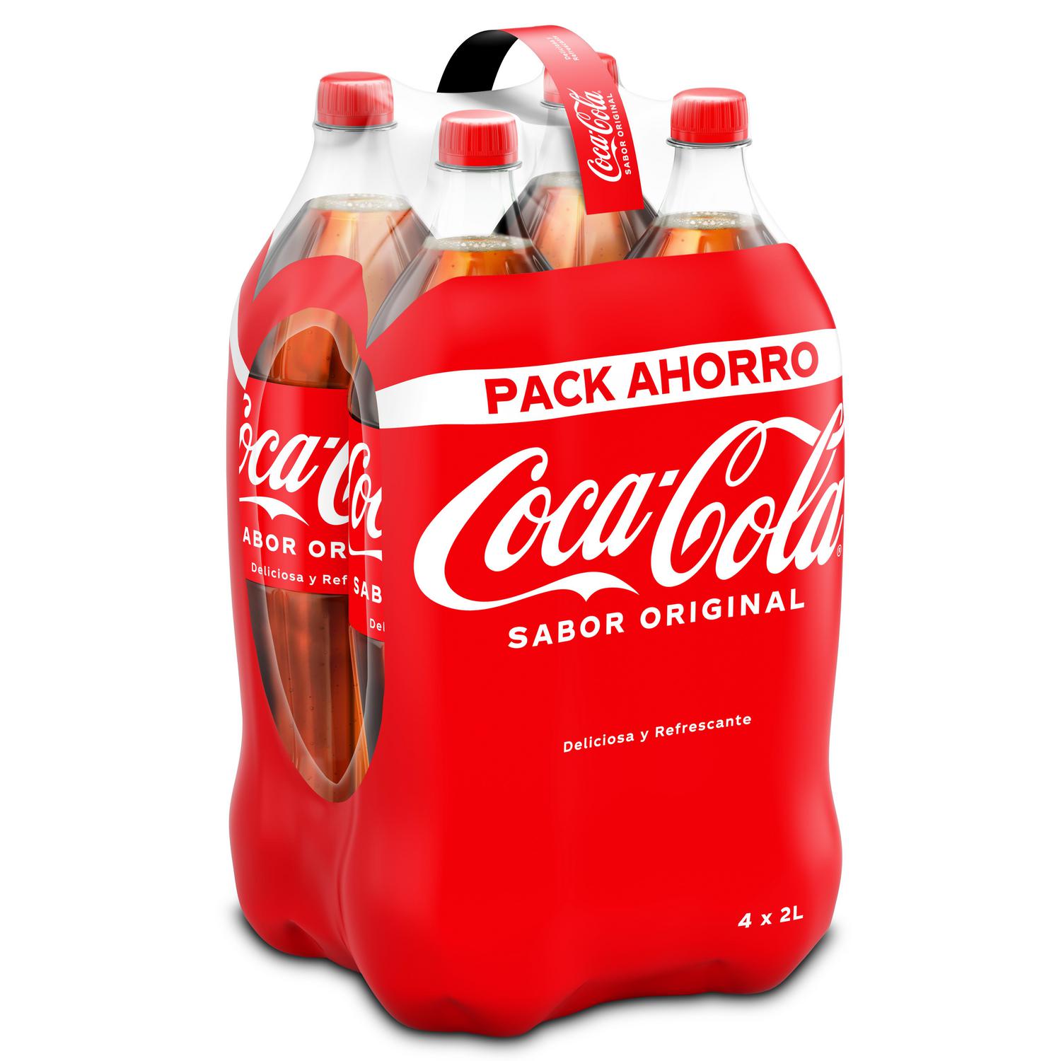 Coca Cola pack 4 botellas 2 l.