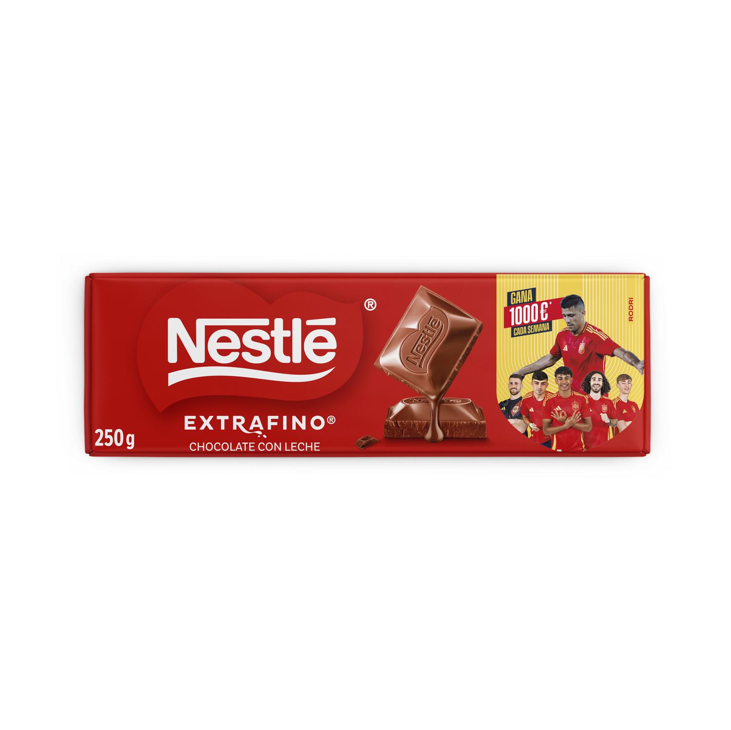 Chocolate con leche Nestlé Extrafino sin gluten 250 g.