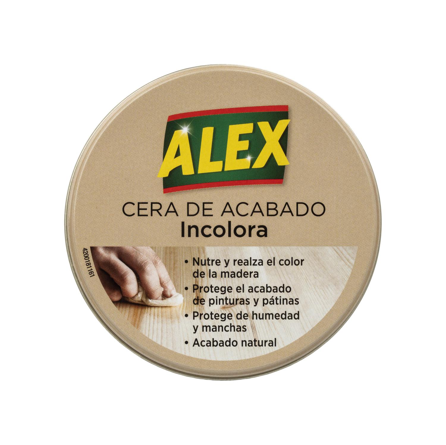 Cera para muebles de acabado incolora Alex 250 g.