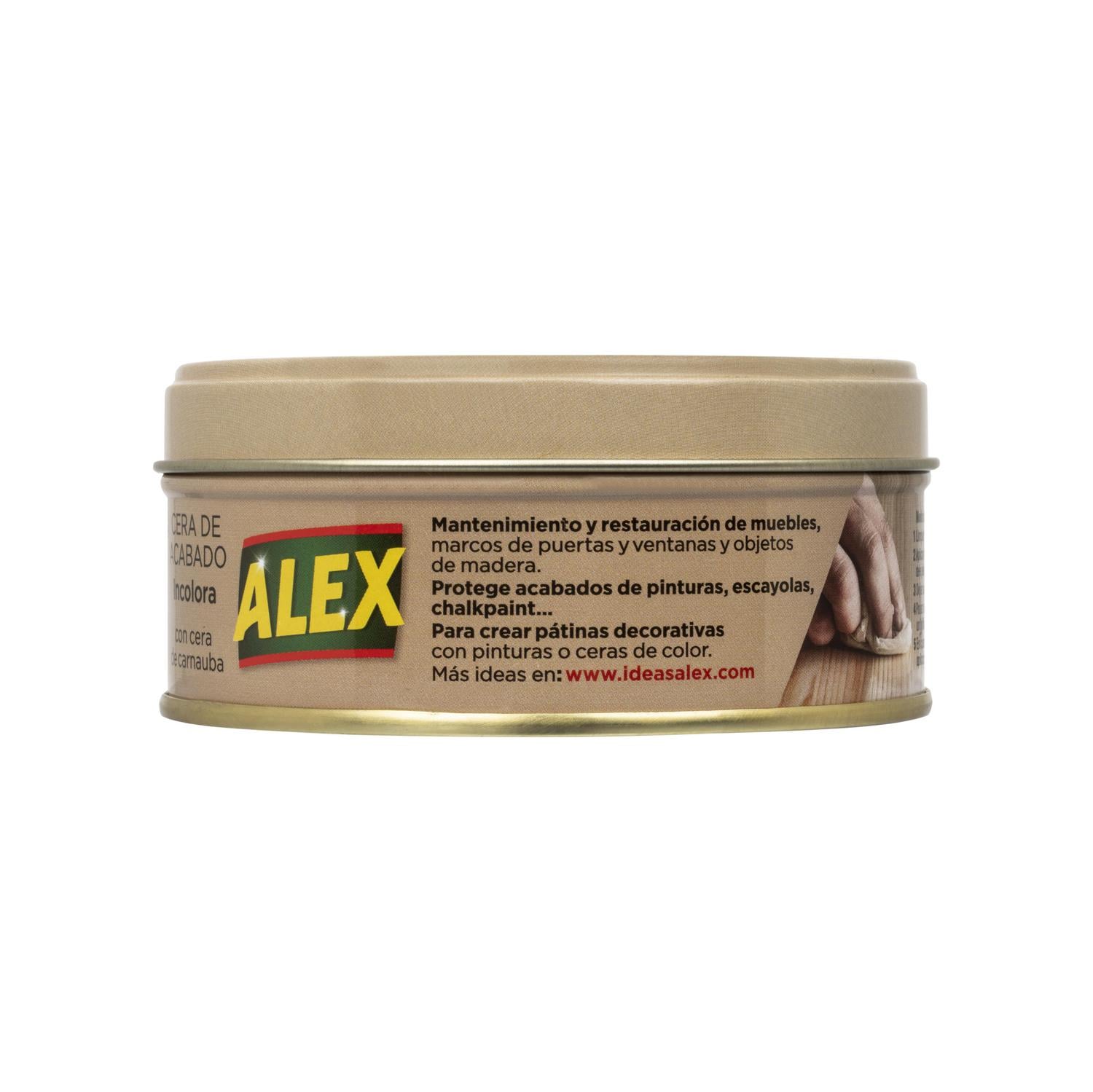 Cera para muebles de acabado incolora Alex 250 g.