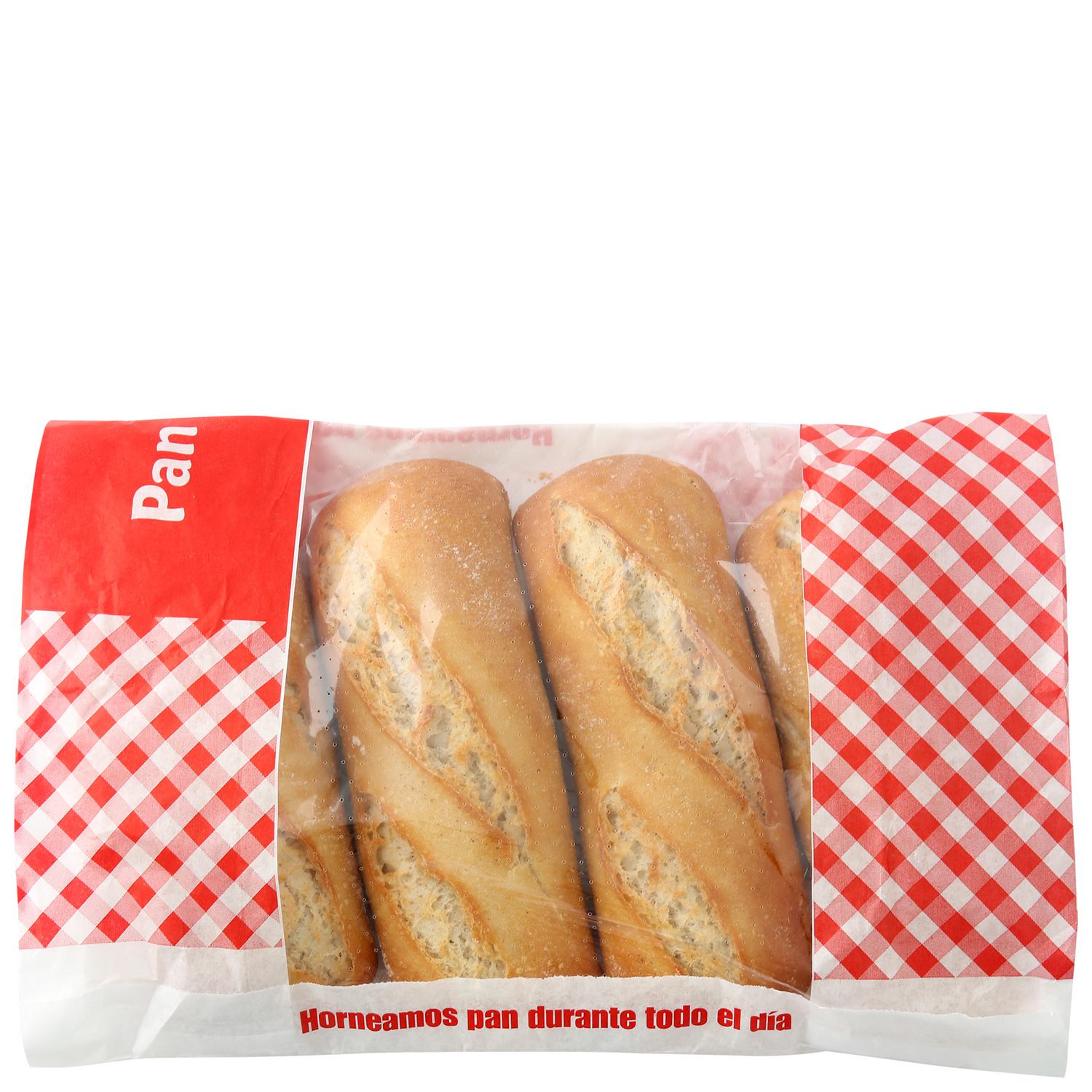 Pan bocata sin aditivos Carrefour 4 ud